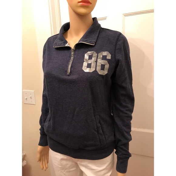 Victoria's Secret PINK Half Zip Sweatshirt Sz XS - Picture 3 of 5